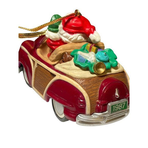 Hallmark 1987 Ornament "Santa's Woody". Here comes Santa Series #9 - Picture 7 of 12